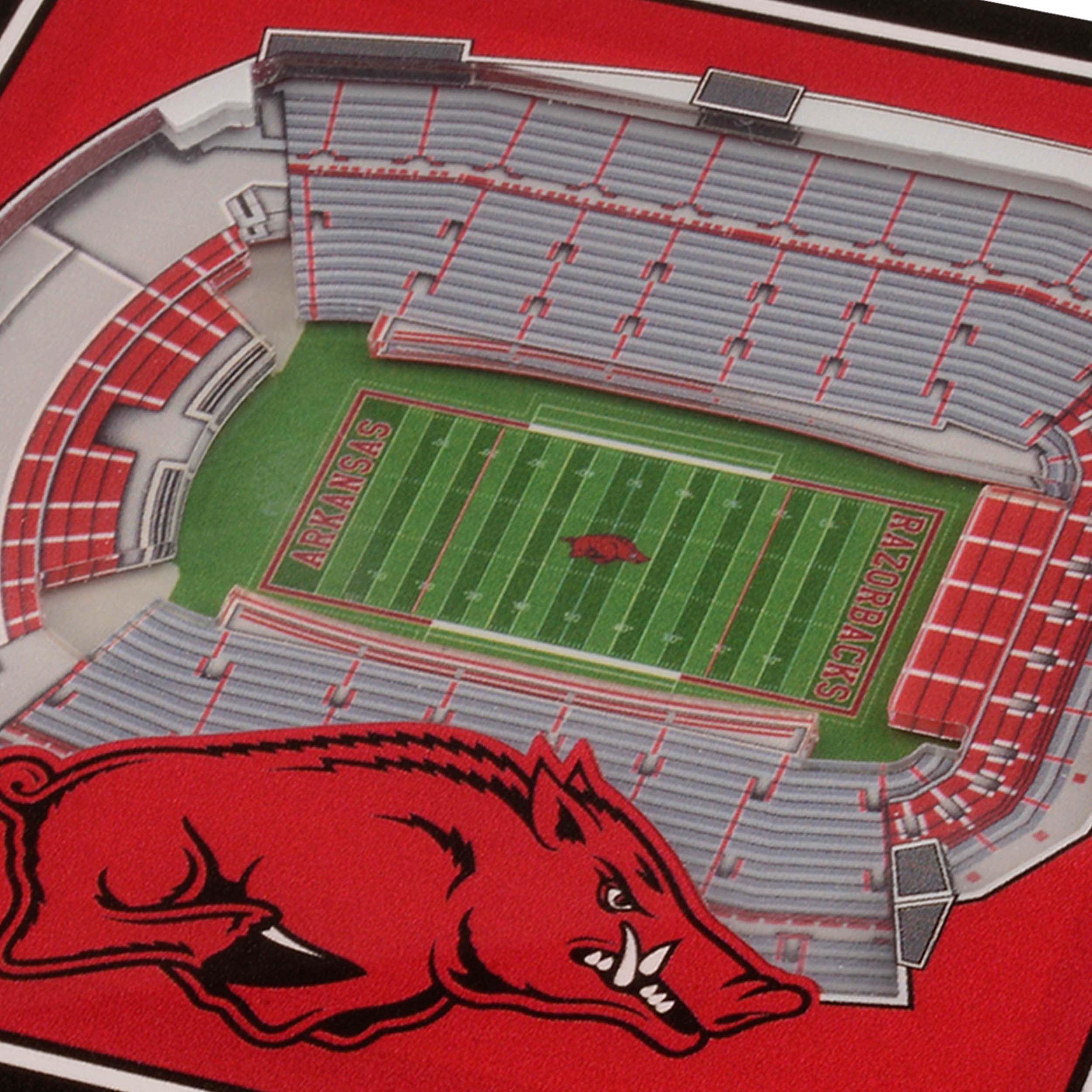YouTheFan NCAA Arkansas Razorbacks Stadiumview Cribbage