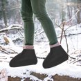 thumbnail image 1 of CRAFTHROU 1 Pair Silicone Rain Boot Covers Protect from Slush for Plane Rides Black, 1 of 7