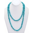 thumbnail image 4 of PalmBeach Jewelry Genuine Turquoise Endless Necklace, 48 inches, 4 of 6