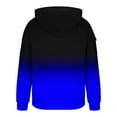 thumbnail image 5 of DPTALR George Men's Long Sleeve Casual Fashion Gradient Zipper Pullover Hoodies,Sweatshirts with Pocket,Blue,Big and Tall Men XXXL, 5 of 5
