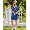 thumbnail image 5 of EKOUAER Nightgowns for Women Bamboo Viscose Sleep Shirts Short Sleeve Night Shirts Casual Sleep Dress Soft Sleepwear, 5 of 6