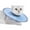 Light Blue, variant on M Buder Cat Cone Collar Stop Licking Adjustable Ribbing Neck Recovery E-Collar for Post-Surgery Healing, Soft Lightweight Pet Protective Cone, Green, Medium (6.7 inches / 17 cm)