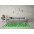 thumbnail image 3 of Ahgly Company Indoor Round Abstract Emerald Green Modern Area Rugs, 4' Round, 3 of 4