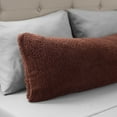 thumbnail image 4 of Lavish Home 64-28-BL Body Soft Sherpa Pillow Cover with Zipper - Blue, 4 of 8
