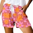 thumbnail image 2 of Beach Shorts for Women Summer Casual Lightweight Relaxed Fit Elastic High Waist Athletic Shorts with Pockets, 2 of 4