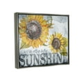 thumbnail image 4 of Stupell Industries You Are My Sunshine Quote Distressed Sunflower Design Luster Gray Framed Floating Canvas Wall Art, 24x30, by Gigi Louise, 4 of 5