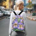 thumbnail image 7 of JIALIOU Mini Backpack Purse for Women Quilted Casual Daypack Small Travel Shoulder Bag, Pencil Drawing Flower, 7 of 7