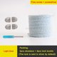 thumbnail image 1 of par de cordones elásticos planos de felpa sin atar cordones de zapatos con diamantes cierre de encaje cordones perezosos niños adultos zapatillas Unisex cuerdas para zapatosChina Gao Jinjia LED, 1 of 2