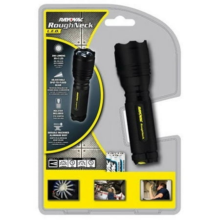Rayovac Rough Neck LED 3AAA Tactical Flashlight 1 Each Black