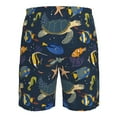 thumbnail image 6 of Naloa Undersea Animals Men's Beach Shorts, Surfing shorts, Swim trunks, Quick Dry Swim Trunks for Surfing Beach Fun - Small, 6 of 9