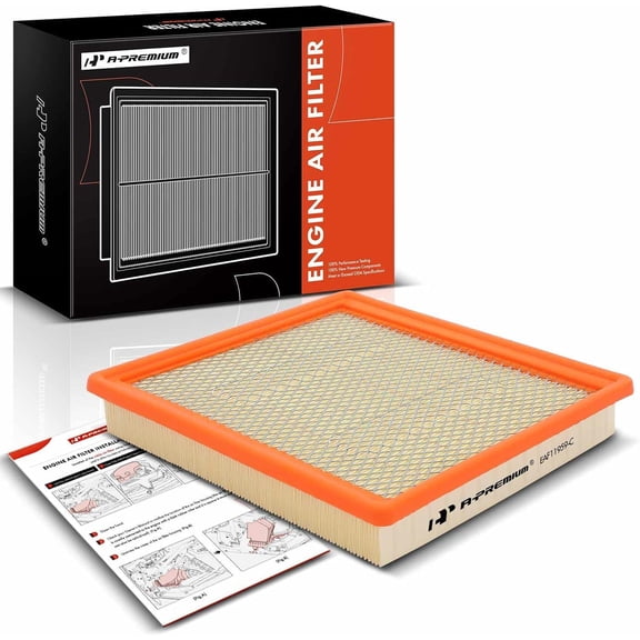 A-Premium Engine Air Filter Compatible with Chevrolet Colorado & GMC Canyon, 2015-2022, 2.5L 2.8L 3.6L, Flexible Panel, Replace# 23248945