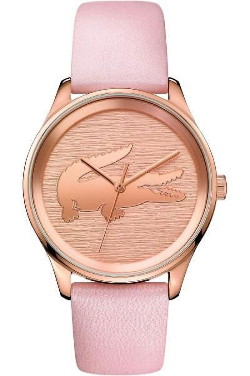 Lacoste 2001107 Moon Quartz Silver White Dial Gold Mesh Band  display picture 1