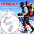 thumbnail image 1 of Almohadilla de guantes con calefacción USB Calentamiento eléctrico Guantes Almohadilla Ligera Mano calentada eléctrica Fibra de carbono 5V para acampar al aire libre Senderismo Invierno Mano caliente Barbie Nuevos Originales, 1 of 9