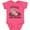 Vintage Hot Pink, variant on Inktastic Hogs and Kisses with Cute Pig Family Boys or Girls Baby Bodysuit