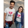 thumbnail image 2 of Be Mine, Hearts T-Shirt Men -Smartprints Designs, Male 3X-Large, 2 of 4