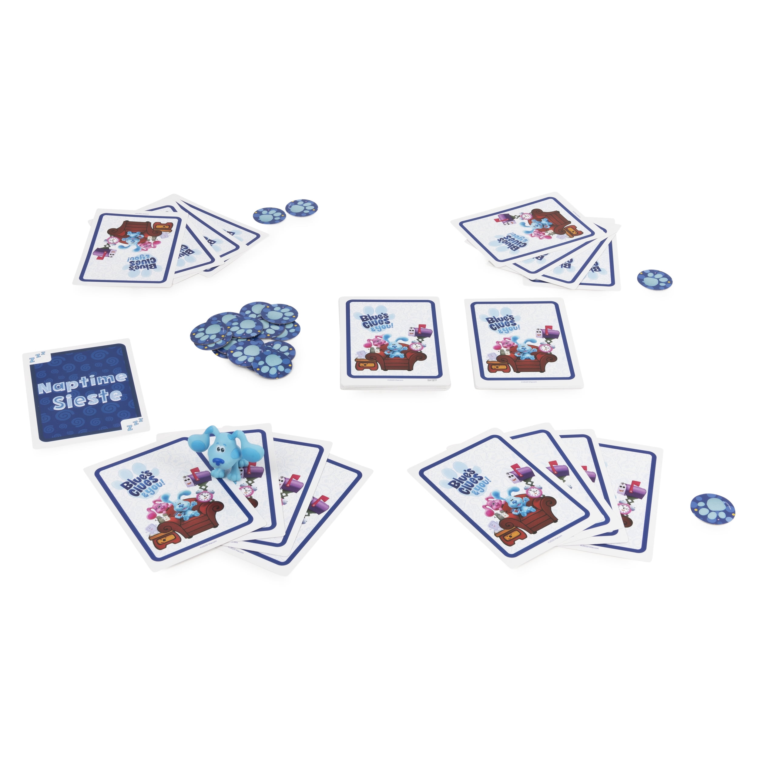 Nickelodeon Blue's Clues Card Game with Figure, for Families and Kids Ages 3 and up