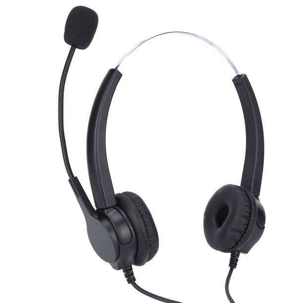 ANGGREK Call Center Headset, 330° Rotating Earmuffs Operator Earphone