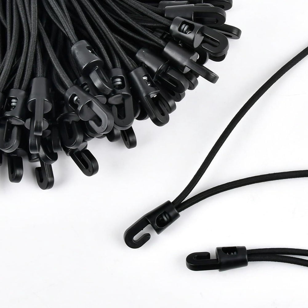 Fankenuo 20/40Pcs Bungee Cord With Hooks 25cm High Elasticity Expander With Hooks Rubber Tensioner With Hooks For Camping Tarpaulin 40PCS