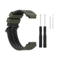 thumbnail image 1 of Correa de reloj Correa de reloj ajustable de silicona con reemplazo de dos colores para Garmin, verde, negro sidaley EL001512-06, 1 of 2