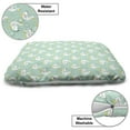 thumbnail image 3 of Animal Print Pet Bed, Themed Goose Cartoon with Polka Dots Print, Chew Resistant Pad for Dogs and Cats Cushion with Removable Cover, 24" x 39", Mint Green Earth Yellow, by Ambesonne, 3 of 4
