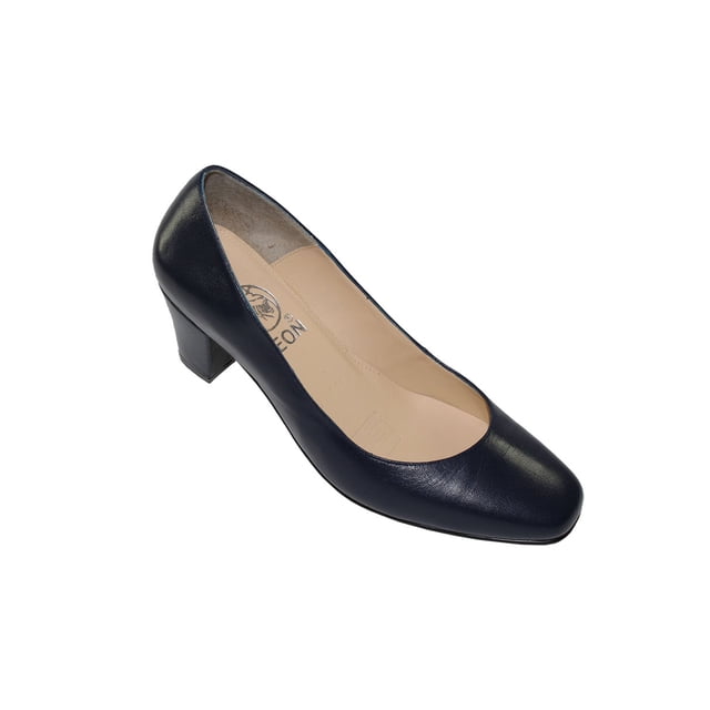 ZAPATILLA CASUAL VESTIR LEON MUJER DAMA AZUL MARINO PIEL CABRA 737 LEON 737