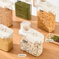 thumbnail image 4 of Food Storage Rice Storage Container Airtight Dry Food Kitchen Transparent Container for Oats Cereals Pasta Flour, 4 of 7