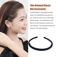 thumbnail image 4 of Hair Accessories with Teeth Classic Elastic Simple Headband Clothes Matching Accessory Shower Hairband for Adult Lady Female Use Navy, 4 of 5