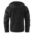thumbnail image 4 of FINALGANG Men Casual Jackets Warm Windproof Long Sleeve Hooded Zip Up Sports Coat With Pockets Man Handsome Birthday Wedding Weekend Jacket,Black,M, 4 of 5