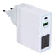 thumbnail image 2 of Cargador de viaje portátil WLX-X7 PD QC3.0 adaptador de cargador rápido con pantalla LCD para teléfono portátil 100-240VUS + adaptador UE, 2 of 10