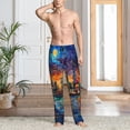 thumbnail image 6 of Fotbe Neon Shanghai Cityscape Night Men's Pajama Pants,Sleepwear Pants,Pj Bottoms Drawstring And Pockets-XX-Large, 6 of 7