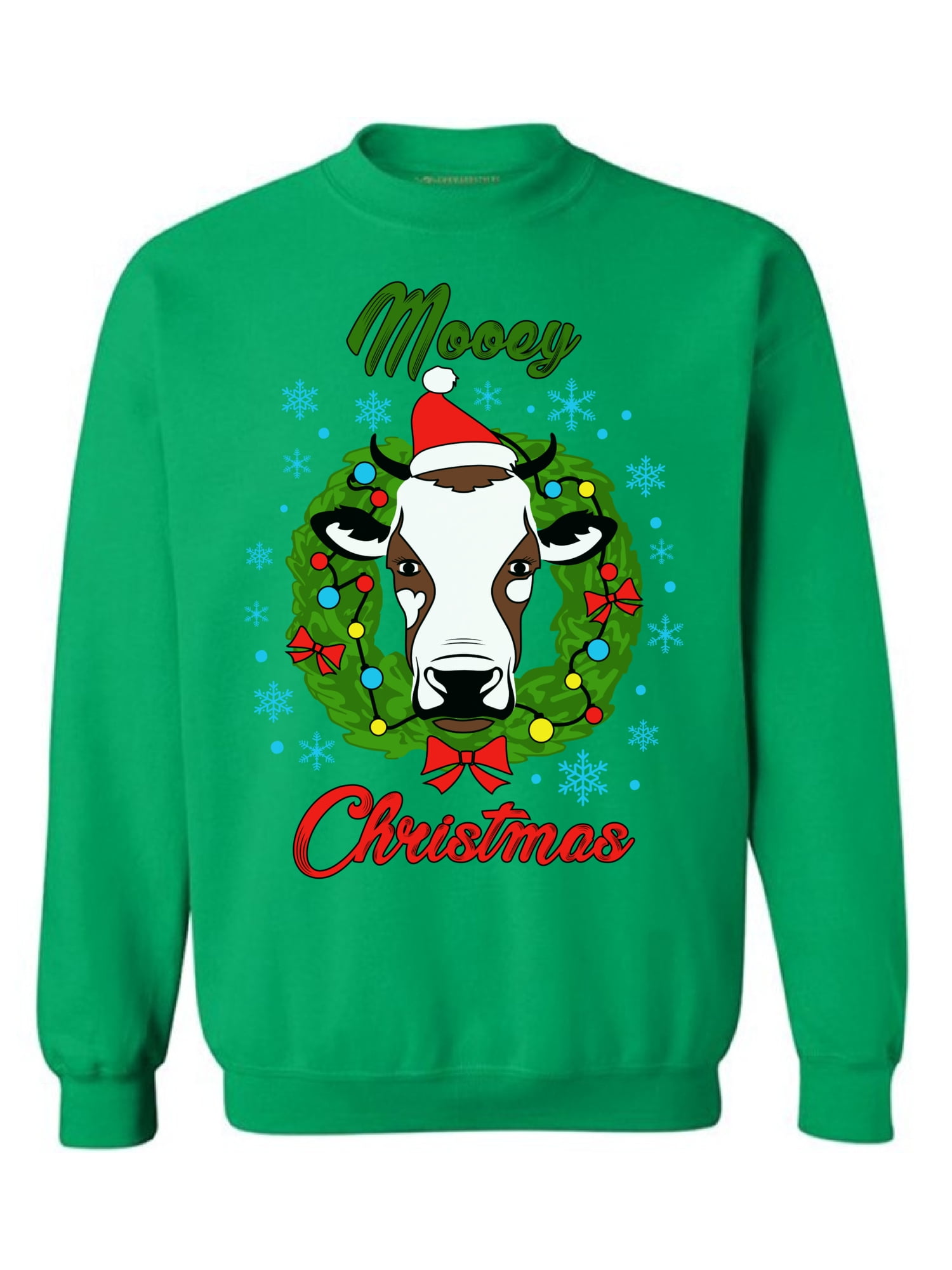 walmart cow christmas sweater