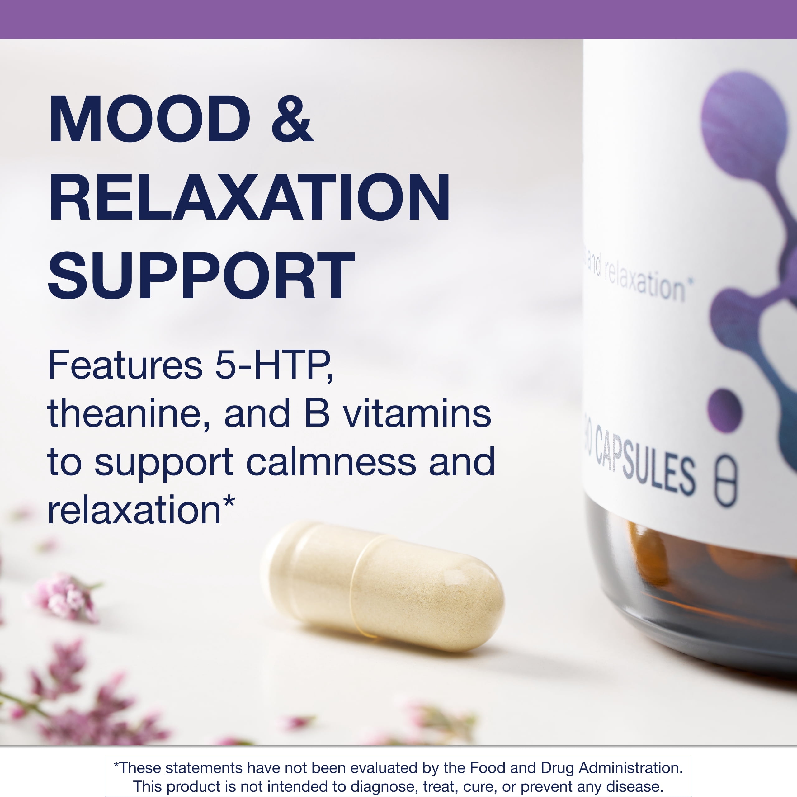 Metagenics SeroSyn - L-Theanine Supplement - Supports a Sense of Restfulness* - 5-HTP Supplement - Non-GMO & Gluten-Free - 90 Capsules