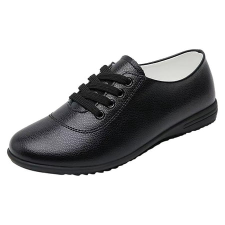 

Quealent Adult Women Shoes Women Dress Shoes Casual Women Shoes Flat Soft Sole Single Shoes Fashion Student Small Shoes for Women Casual Dressy Black 7