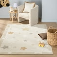 thumbnail image 2 of TOWN & COUNTRY PLAY Super Star Galaxy Kids Area Rug, Soft & Plush, Calming, Bedroom Rug, Nursery Decor, Playroom & Classroom Rugs, Beige/Multi, 7'10"x10’2”, 2 of 4