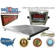 NTEP 48" x 48" 4' x 4' Floor Scale Fixed TOP Stainless Steel Washdown 2000 lbs