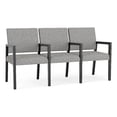 thumbnail image 1 of Pemberly Row Waiting Reception 3 Seat Tandem Seating Wood Frame in Gray, 1 of 5
