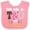 Pink and White, variant on Inktastic 2nd Birthday Cute Owl 2 Year Old Girls Baby Bib