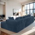 thumbnail image 4 of SOULART 131" Modular U-Shaped Sectional Sofa Set, 4-Seater Corduroy Fabric with 2 Chaises & 8 Pillows (Foam+Pocket Spring), 4 of 10