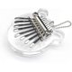 thumbnail image 1 of 8-key mini kalimba made of wood and exquisite acrylic crystal piano marimba musical accessory pendant gift (teddy bear shape), 1 of 3