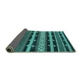 thumbnail image 2 of Ahgly Company Indoor Rectangle Solid Turquoise Blue Modern Area Rugs, 7' x 9', 2 of 4