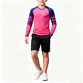 thumbnail image 5 of Kids Goalkeeper Uniform, Multicolor Long Sleeve Football Training Set, Soccer Goalie Jersey & Pants For Boys & Girls Hot Pink 7-8 Years, 5 of 6
