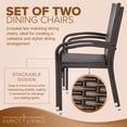 thumbnail image 4 of Aspect Living Hialeah Wicker Dining Chair Set - Set of 2, 4 of 6
