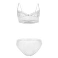thumbnail image 2 of HUPOM Plus Size Underwear Panties High Waist Casual None Elastic Waist White XL, 2 of 9
