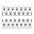 thumbnail image 2 of Tattoo Bench Cushion Set of 2, Panda Bear Portraits Mascots Pattern for in Black and White, Standard Size Foam Pad and Decorative Cover, Black White, by Ambesonne, 2 of 4