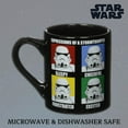 thumbnail image 2 of Silver Buffalo SW9932 Star Wars Stormtrooper Expressions Ceramic Mug, 14 oz., Black, 2 of 8