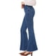 thumbnail image 4 of INSPIRE CHIC Pantalones Largos Vintage para Mujeres Clásicos de Cintura Alta, Jeans de Campana de Mezclilla, Azul Claro M, 4 of 8