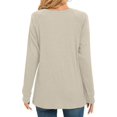 thumbnail image 4 of ORUYROP Womens 2023 Fall Long Sleeve Tops Casual Crewneck Shirts Dressy Fashion Tunic Blouses, 4 of 5