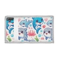 thumbnail image 2 of JIALIOU Nylon Trifold Card Wallet with ID Window Zipper Pocket for Men Women Teen Lovely Dolphin and Coral, 2 of 7