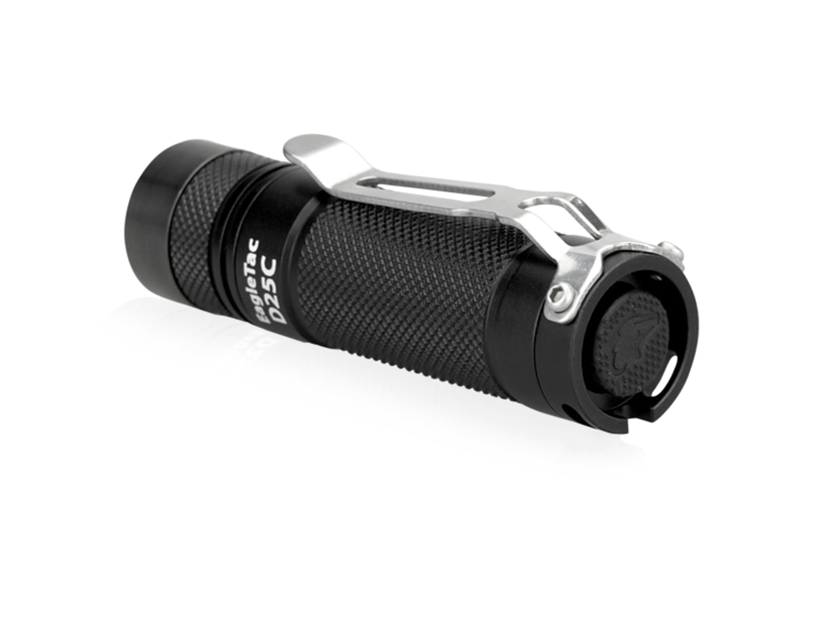 EAGTAC D25C RC Clicky Flashlight, XP-G2 R5 NW LED, 352lm,1xCR123A,1x16340, Black