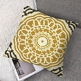 thumbnail image 7 of BANET Decorative Throw Pillow Covers Embroidered Accent Little Throw Pillows Case Set for Bedroom Sofa Bed Pack of 2 Mustard 12x12in, 7 of 7